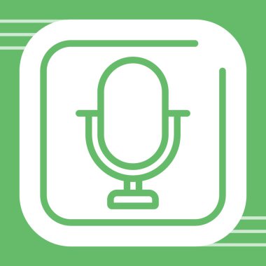 microphone icon web simple illustration