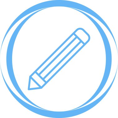 kalem simgesi. Basit resimleme