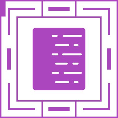 Bir belgenin vektör illüstrasyonu