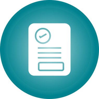 İşaretleme web simgesini basit illüstrasyonla kontrol et