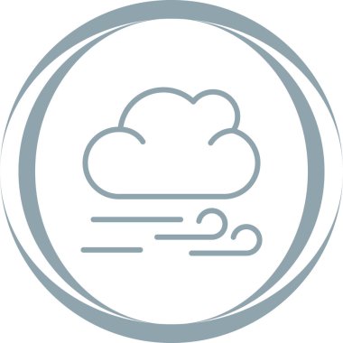 Modern bulut simgesinin vektör illüstrasyonu