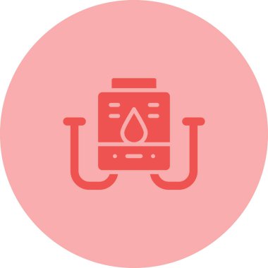 gaz tankı ikonu vektör illüstrasyonu