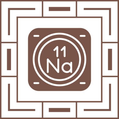 sodyum kimyasal element simgesi, basit satır biçimi