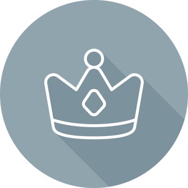 Taç simgesi, vektör illüstrasyonu