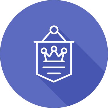 taç simgesi vektör illüstrasyonu