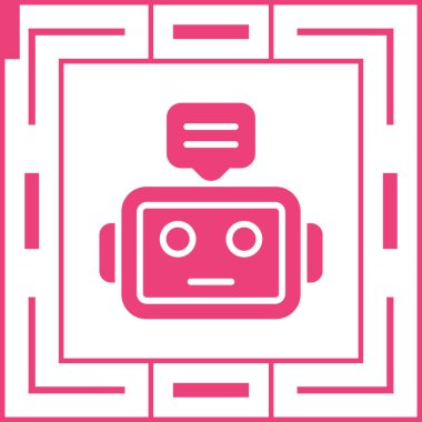 Robot simgesinin vektör illüstrasyonu