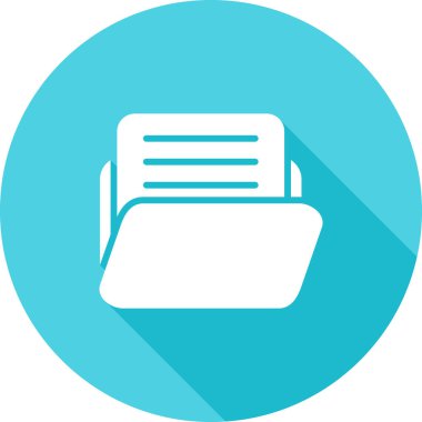 Belge modern simgesinin vektör illüstrasyonu