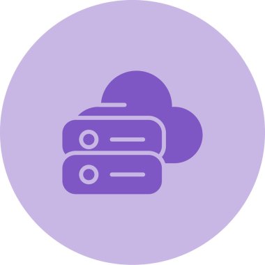 Bulut. Web simgesi basit illüstrasyon