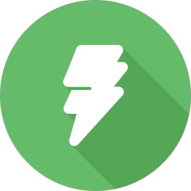 Şimşek simgesinin vektör illüstrasyonu