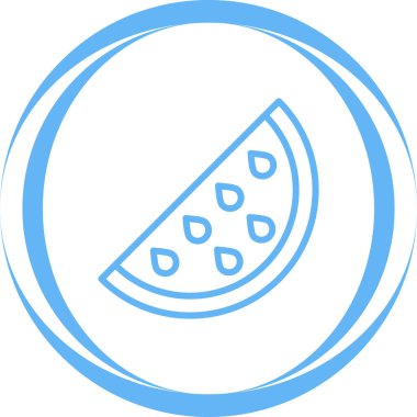 Karpuz. Web simgesi basit illüstrasyon
