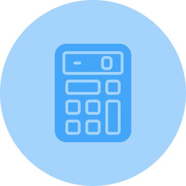 hesap makinesi web simgesi, basit vektör illüstrasyonu