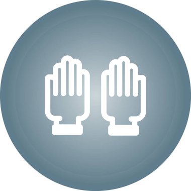 Bir el simgesinin vektör illüstrasyonu