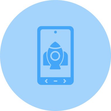 Mobil kutsal kişilerin resmi, vektör çizim