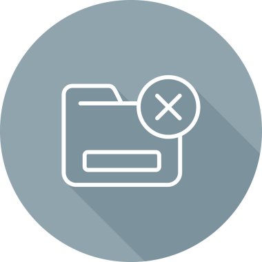 Dizin ikonu vektör illüstrasyonunu sil