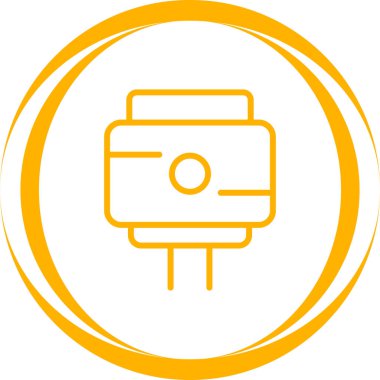 kamera simgesi vektör illüstrasyonu