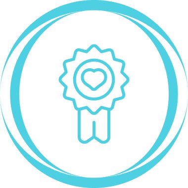 Madalya web simgesi basit tasarım