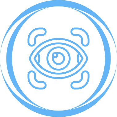 Göz. Web simgesi basit illüstrasyon