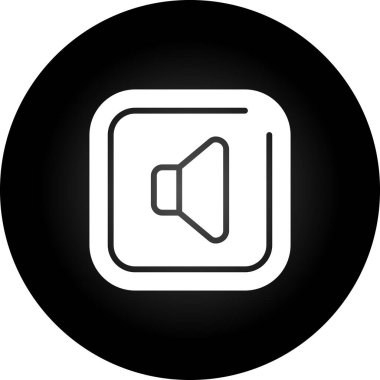 Konuşmacı. Web simgesi basit illüstrasyon