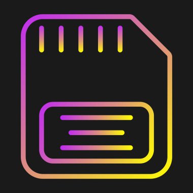 Kredi kartı simgesi vektör ana hatları sembolü