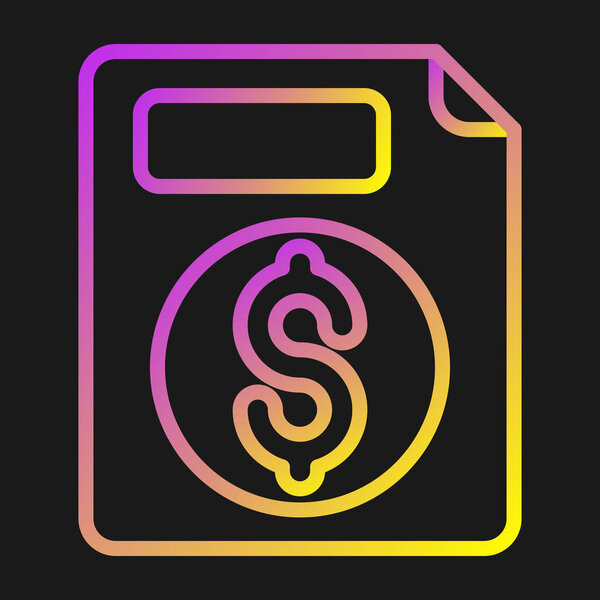 cash money color icon vector illustration