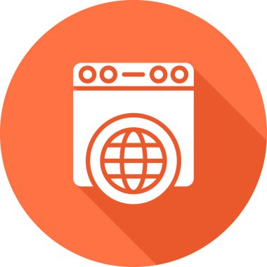 Bir çamaşır makinesinin vektör çizimi
