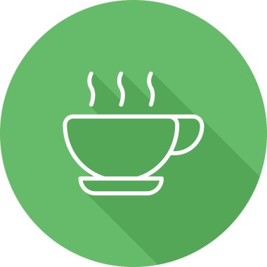 çay fincanı ikonu vektör illüstrasyonu
