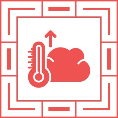 Bulut Ayarları ikon vektör illüstrasyonu