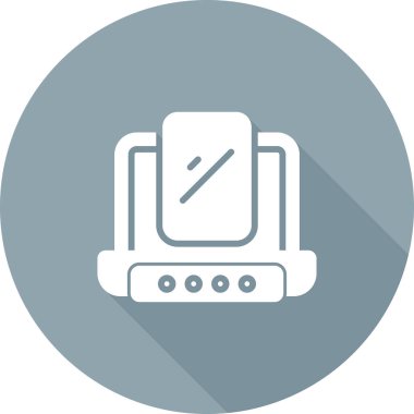 dizüstü bilgisayar simgesi, vektör illüstrasyonu, düz tasarım