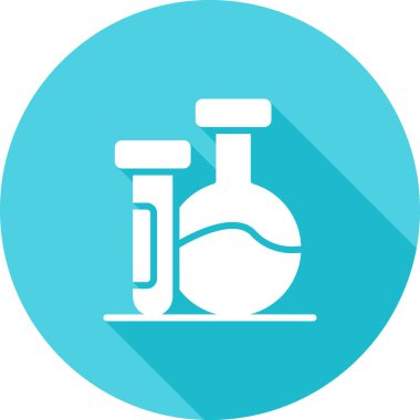 lab tüp simgesi, vektör illüstrasyonu