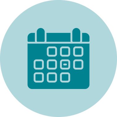 Takvim simgesi vektör illüstrasyonu