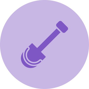 Tek bir elektrik simgesinin vektör illüstrasyonu