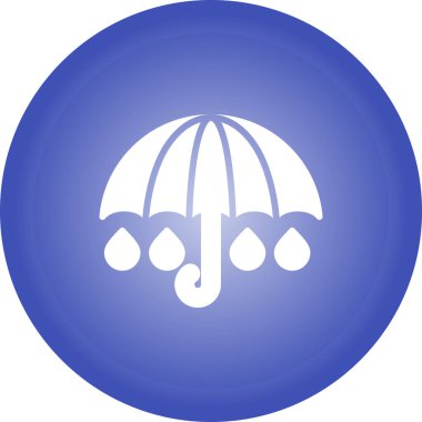 şemsiye ağ simgesi vektörü