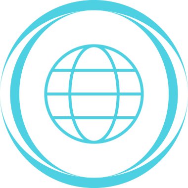 toprak küre simgesi, vektör illüstrasyonu