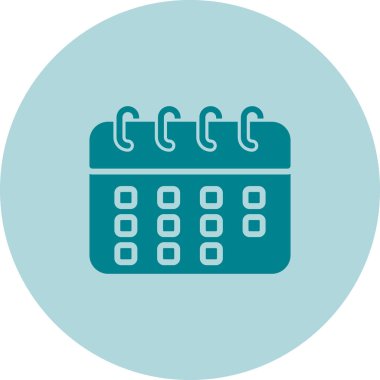 Takvim. Web simgesi basit illüstrasyon