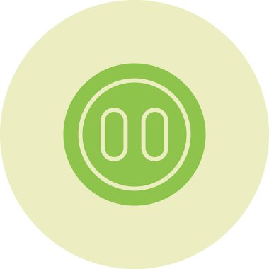 Benzersiz ve dairesel vektör simgesi