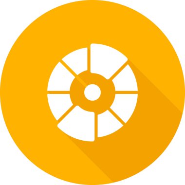 CD mi? Web simgesi basit illüstrasyon