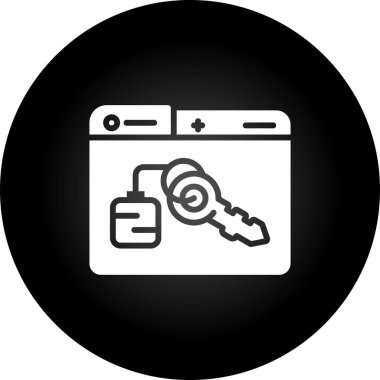 Modern oto tamir simgesinin vektör illüstrasyonu