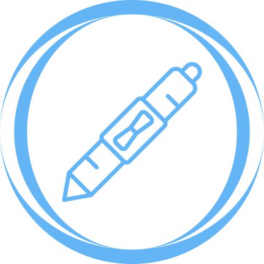 Kalem. Web simgesi basit illüstrasyon