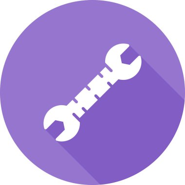 İngiliz anahtarı. Web simgesi basit illüstrasyon