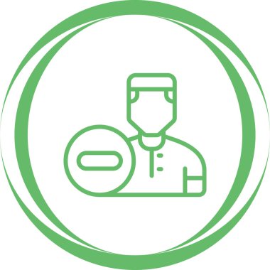 Doktor modern simgesinin vektör illüstrasyonu