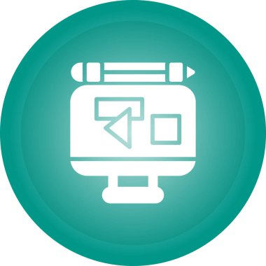 Modern dizüstü bilgisayarın vektör simgesi