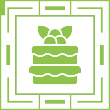 kek ikonu vektör illüstrasyonu