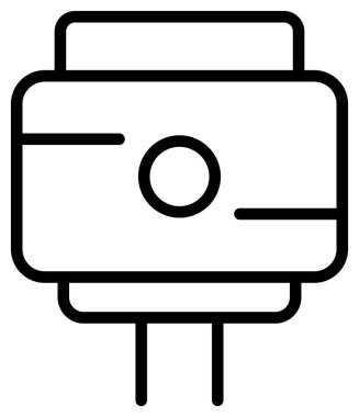 Yazıcı. Web simgesi basit illüstrasyon