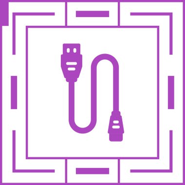 usb Simgesi, Vektör illüstrasyonu