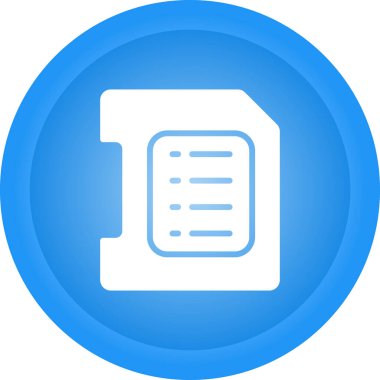 belge web simgesi, basit vektör illüstrasyonu