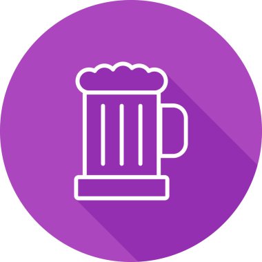 bira içme ikonu doldurulmuş - taslak biçiminde