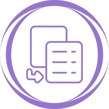 Belge. Web simgesi basit illüstrasyon