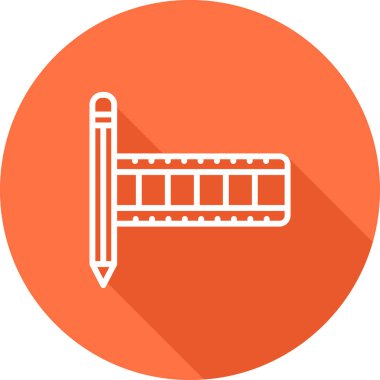 Kalem. Web simgesi basit illüstrasyon