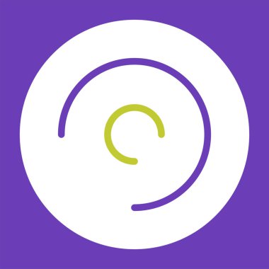 CD düz simgesi, vektör çizim