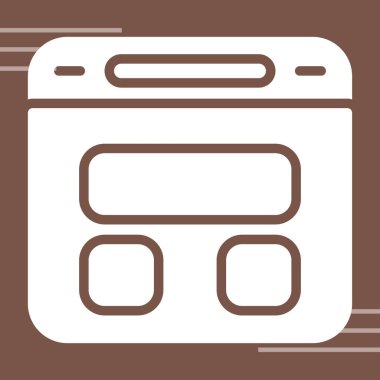 makine simgesi, vektör illüstrasyonu. düz tasarım biçimi